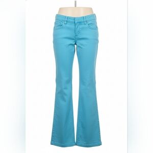 Cowgirl Tuff Turquoise Flare Jeans Size Small Length 33"